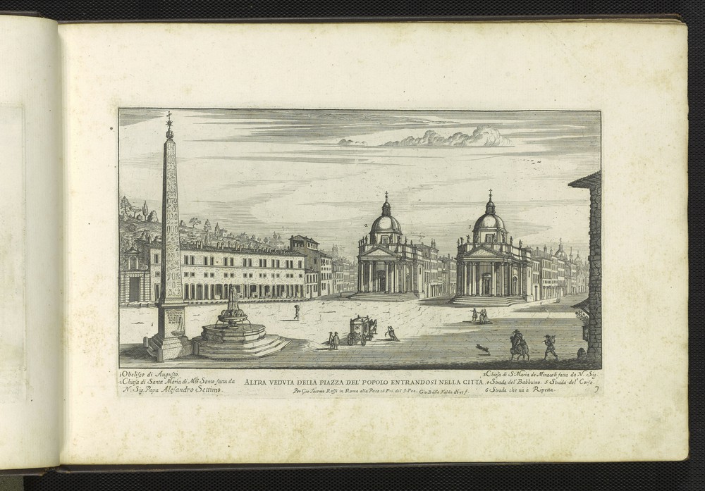 Another print of the Piazza del Popolo by Giovanni Battista Falda.