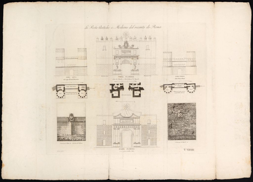 Porta del Popolo by Luigi Rossini 1829.