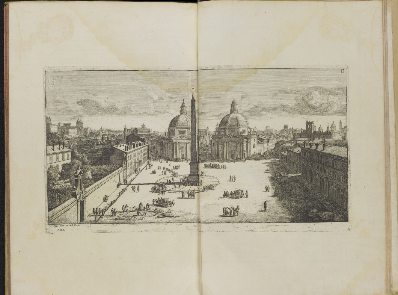 View of the Piazza del Popolo, Rome, by Gomar Wouters.