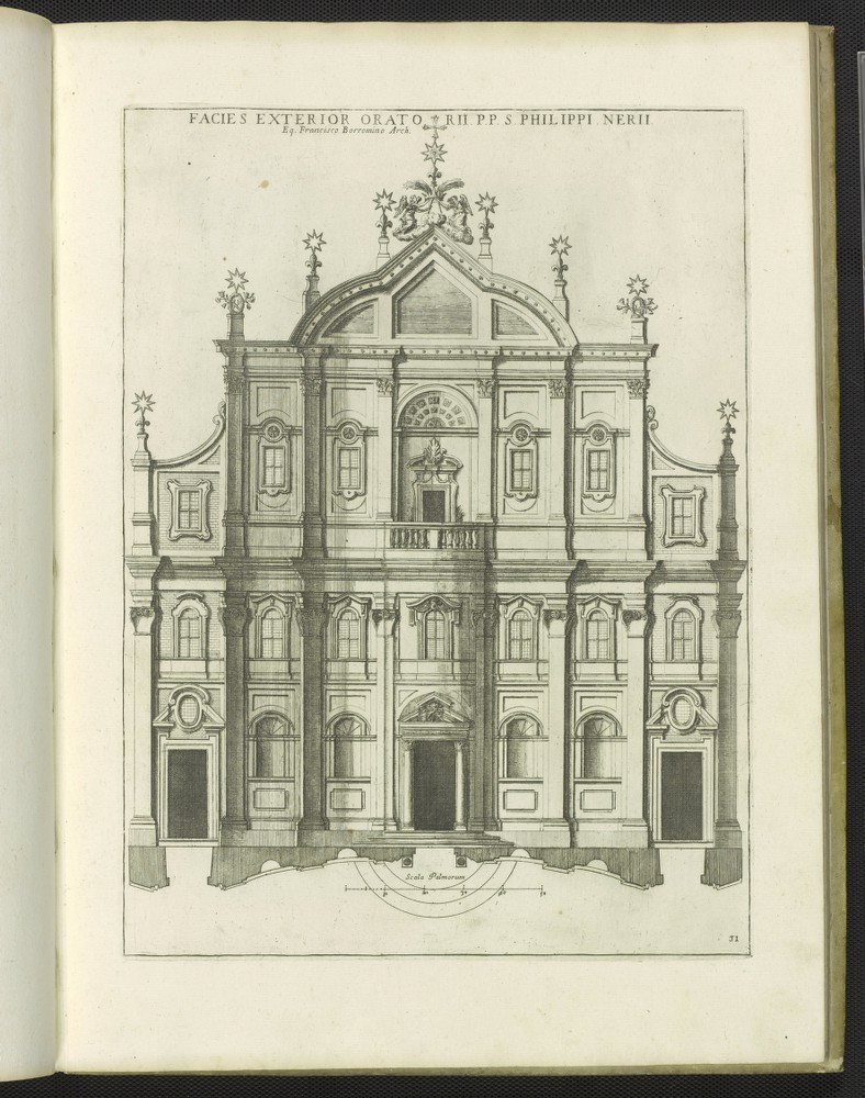 Facies exterior Orato RII.P.P. S. Philippi Nerii, from Insignium Romae templorum prospectus..., 1684.