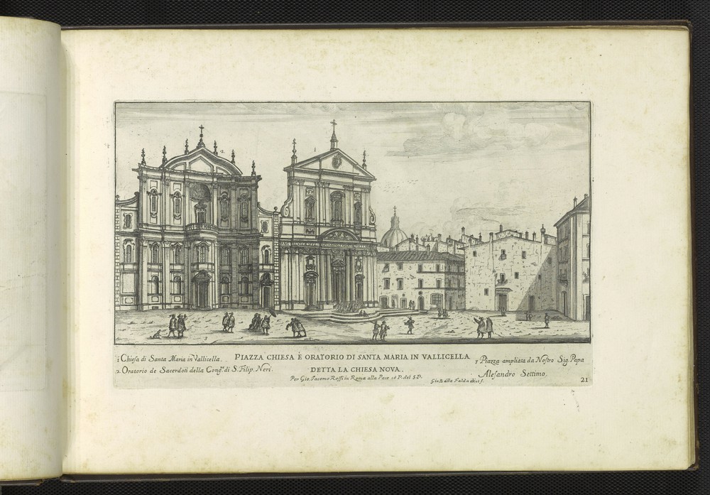 G.B. Falda, Piazza chiesa é oratorio di Santa Maria in Vallicella detta la Chiesa Nova, 1665.