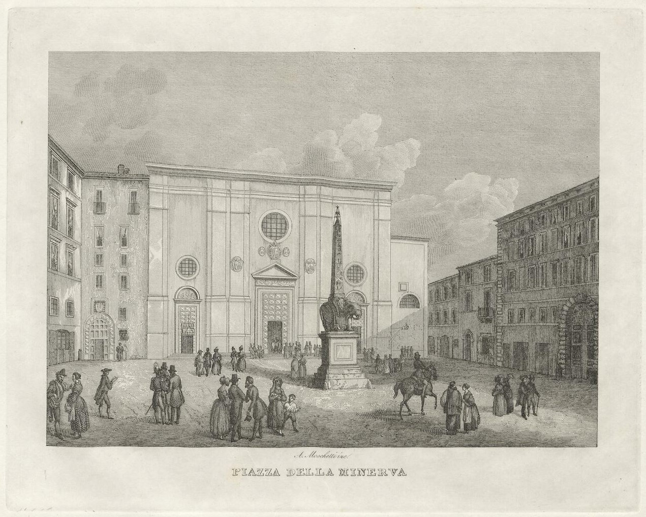 Figure 18: Moschetti, A. Piazza della Minerva, 1846.