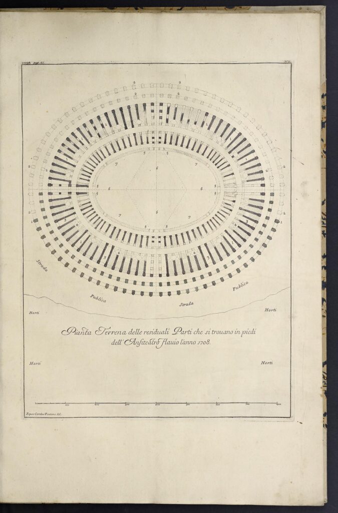Fontana 1725 plan of the Colosseum