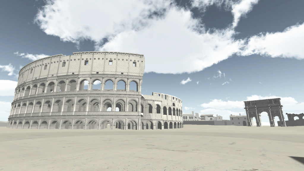 Screenshot of the Colosseum from Envisioning Baroque Rome